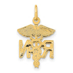 FJC Finejewelers 10 kt Yellow Gold Nurse Charm 25 x 15 mm