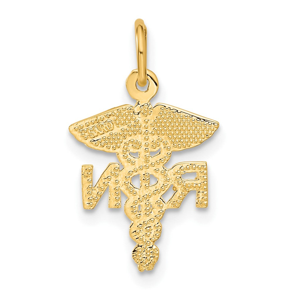 FJC Finejewelers 10 kt Yellow Gold Nurse Charm 20 x 12 mm