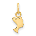 FJC Finejewelers 10 kt Yellow Gold Nefertiti Charm 15 x 6 mm