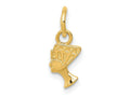 FJC Finejewelers 10 kt Yellow Gold Nefertiti Charm 15 x 6 mm