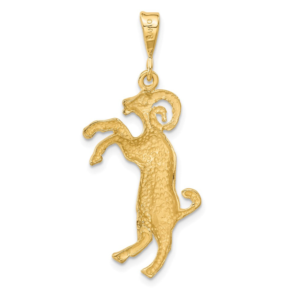 FJC Finejewelers 10 kt Yellow Gold Aries Zodiac Charm 40 x 10 mm