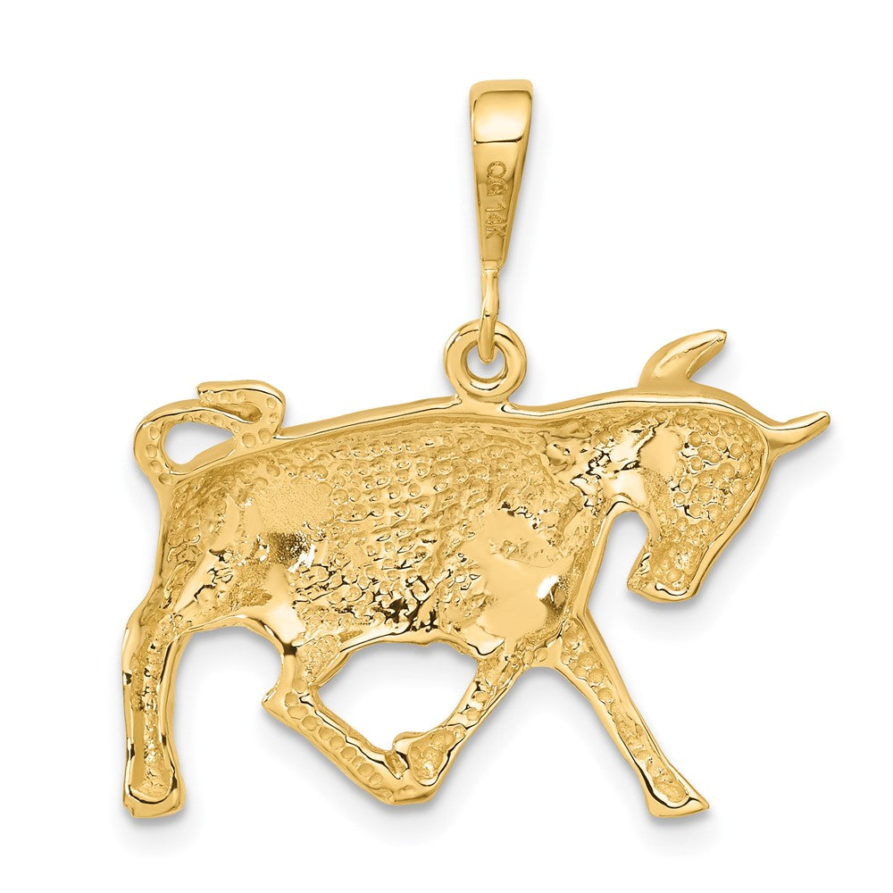 FJC Finejewelers 10 kt Yellow Gold Taurus Zodiac Charm 30 x 20 mm