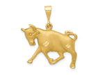 FJC Finejewelers 10 kt Yellow Gold Taurus Zodiac Charm 30 x 20 mm