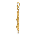 FJC Finejewelers 10 kt Yellow Gold Leo Zodiac Charm 40 x 15 mm
