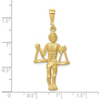FJC Finejewelers 10 kt Yellow Gold Libra Zodiac Charm 42 x 20 mm