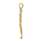 FJC Finejewelers 10 kt Yellow Gold Libra Zodiac Charm 42 x 20 mm