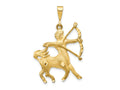 FJC Finejewelers 10 kt Yellow Gold Sagittarius Zodiac Charm 40 x 25 mm