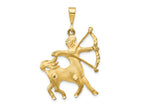 FJC Finejewelers 10 kt Yellow Gold Sagittarius Zodiac Charm 40 x 25 mm