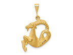 FJC Finejewelers 10 kt Yellow Gold Capricorn Zodiac Charm 30 x 20 mm