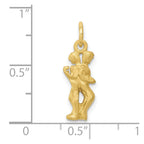 FJC Finejewelers 10 kt Yellow Gold Gemini Zodiac Charm 20 x 6 mm