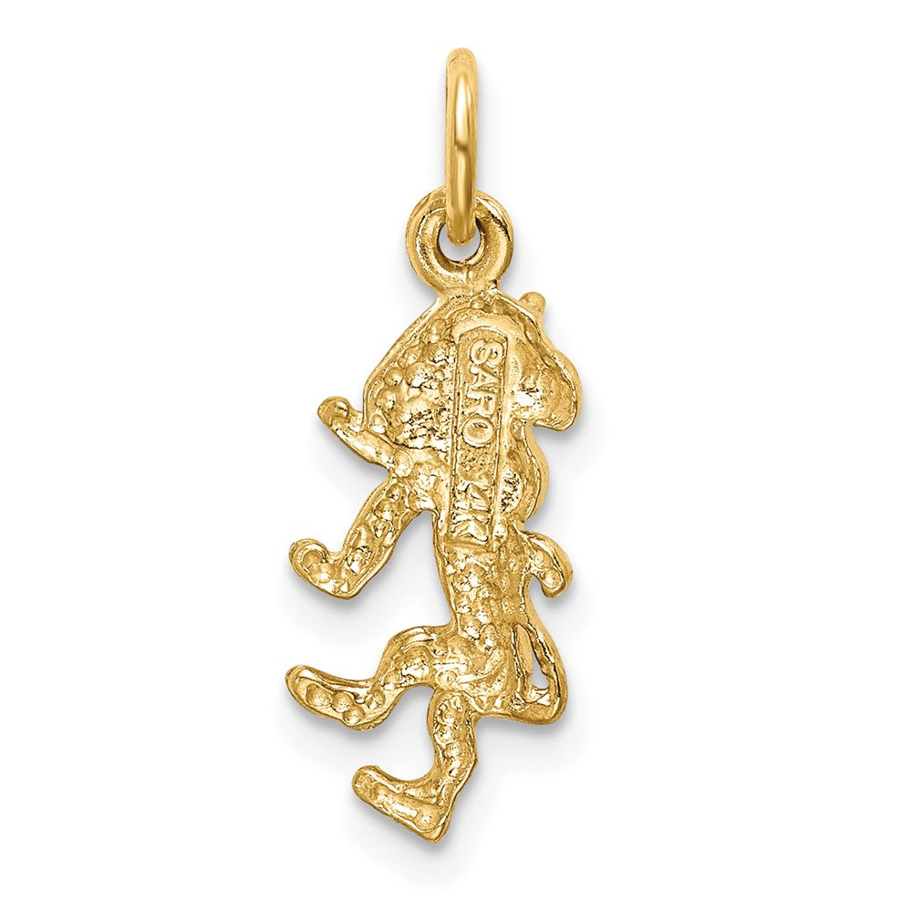 FJC Finejewelers 10 kt Yellow Gold Leo Zodiac Charm 22 x 8 mm