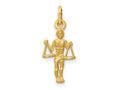 FJC Finejewelers 10 kt Yellow Gold Libra Zodiac Charm 22 x 10 mm