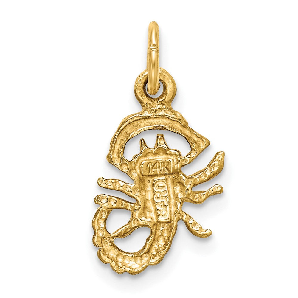 FJC Finejewelers 10 kt Yellow Gold Scorpio Zodiac Charm 20 x 10 mm