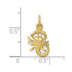 FJC Finejewelers 10 kt Yellow Gold Scorpio Zodiac Charm 20 x 10 mm