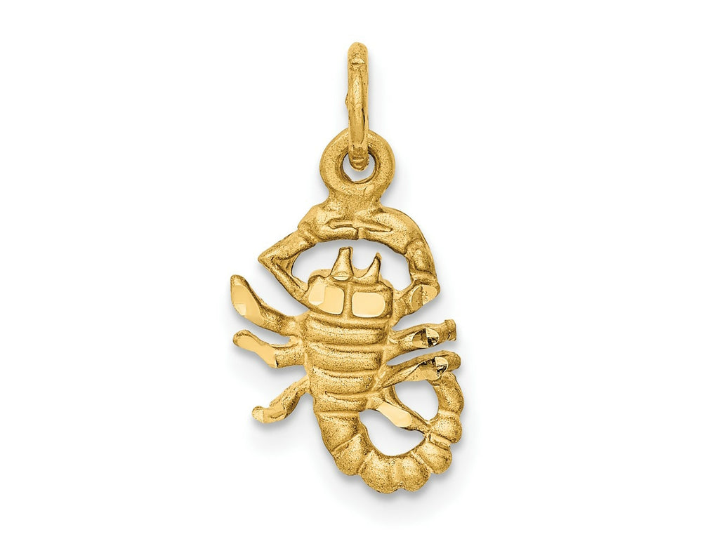 FJC Finejewelers 10 kt Yellow Gold Scorpio Zodiac Charm 20 x 10 mm