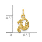 FJC Finejewelers 10 kt Yellow Gold Capricorn Zodiac Charm 18 x 10 mm