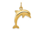 FJC Finejewelers 10 kt Yellow Gold Dolphin Charm 23 x 15 mm