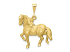 FJC Finejewelers 10 kt Yellow Gold Horse Charm 32 x 24 mm