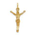 FJC Finejewelers 10 kt Yellow Gold Crucifix Charm 24 x 12 mm