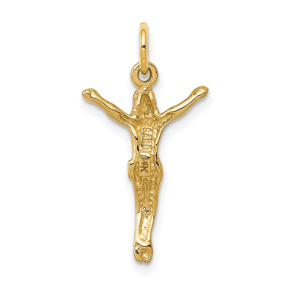 FJC Finejewelers 10 kt Yellow Gold Crucifix Charm 24 x 12 mm