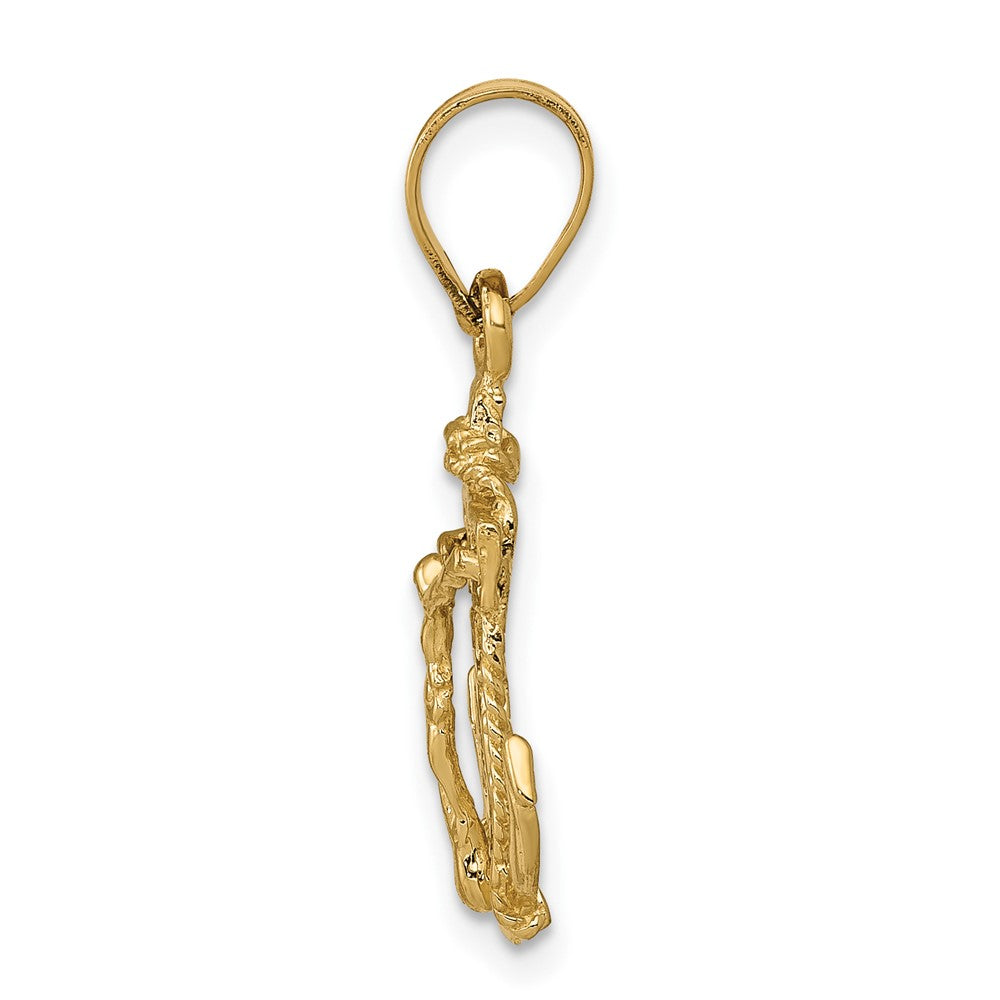 FJC Finejewelers 10 kt Yellow Gold Mariners Cross Charm 26 x 14 mm