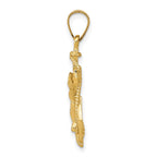 FJC Finejewelers 10 kt Yellow Gold Mariners Cross Charm 29 x 18 mm