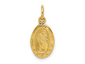 FJC Finejewelers 10 kt Yellow Gold Saint Christopher Medal Charm 21 x 9 mm