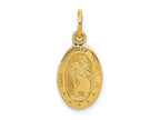 FJC Finejewelers 10 kt Yellow Gold Saint Christopher Medal Charm 21 x 9 mm