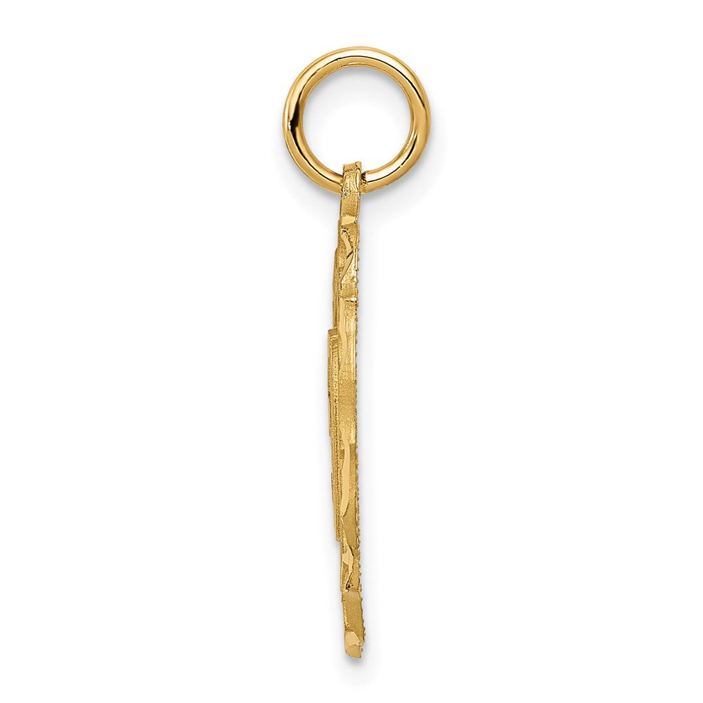 FJC Finejewelers 10 kt Yellow Gold #50 in Oval Charm 25 x 14 mm