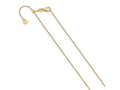 FJC Finejewelers 14 kt Yellow Gold Adjustable Bright Cut Cable Chain 30 Inches x 1 mm