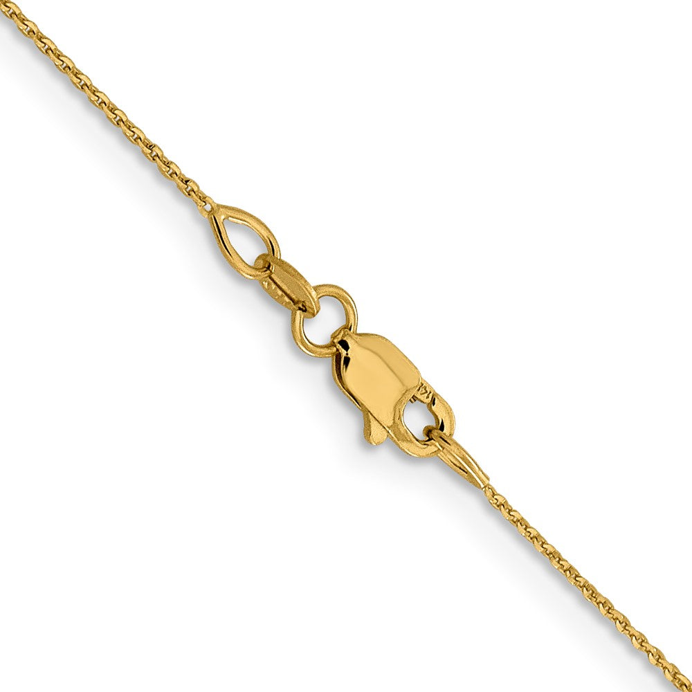 FJC Finejewelers 14 kt Yellow Gold .85 mm Bright Cut Cable Chain 16 Inches x 0.8 mm