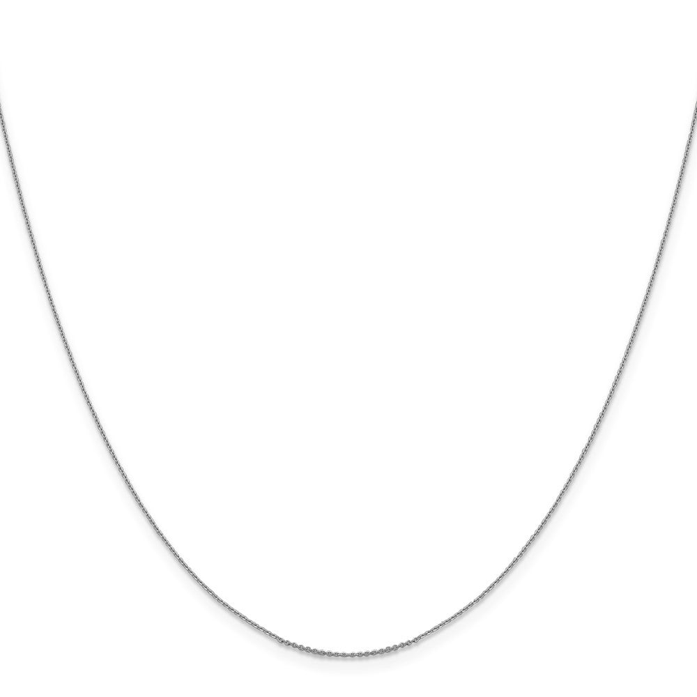 FJC Finejewelers 14 kt White Gold Bright Cut Cable Chain 18 Inches x 0.8 mm
