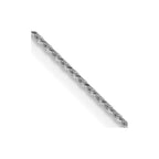 FJC Finejewelers 14 kt White Gold Bright Cut Cable Chain 20 Inches x 0.8 mm