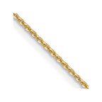 FJC Finejewelers 14 kt Yellow Gold 1.0 mm Bright Cut Cable Chain 16 Inches x 0.9 mm