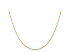 FJC Finejewelers 14 kt Yellow Gold 1.0 mm Bright Cut Cable Chain 20 Inches x 0.9 mm
