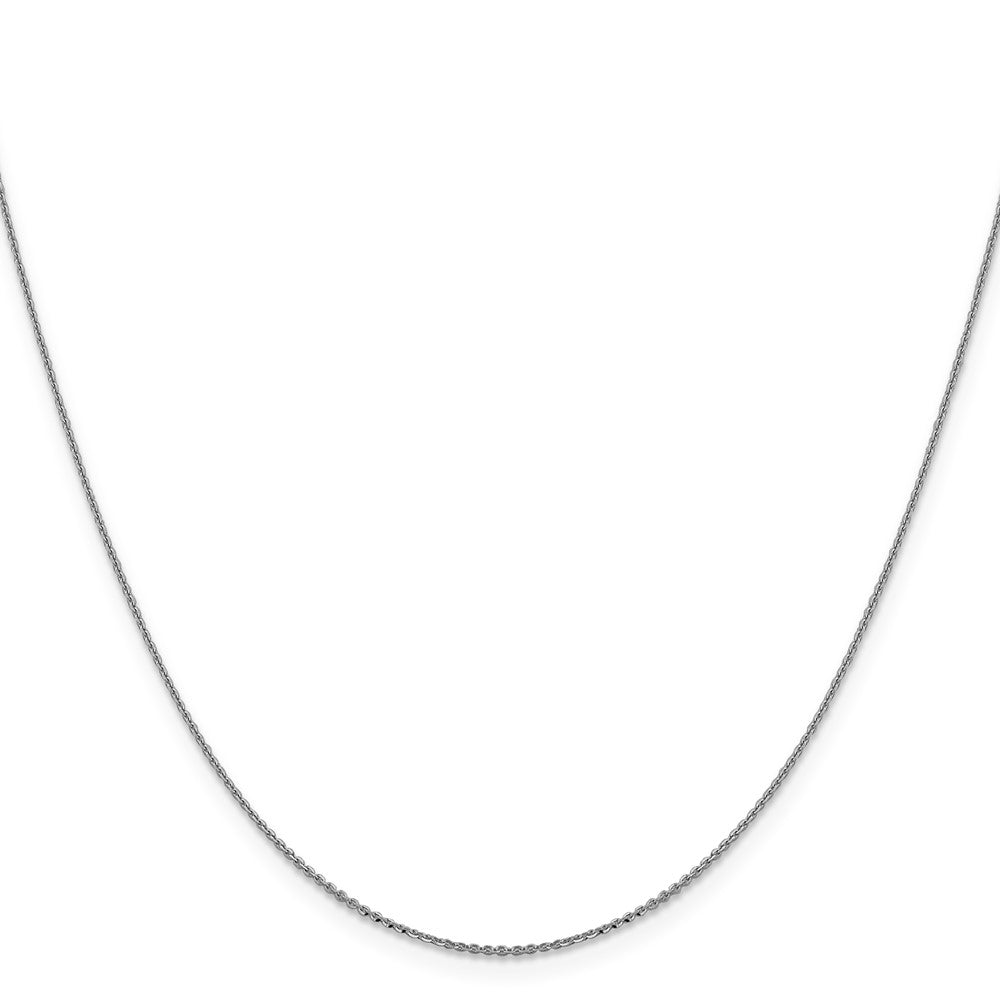 FJC Finejewelers 14 kt White Gold  Bright Cut Cable Chain 18 Inches x 0.9 mm
