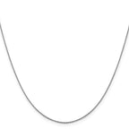 FJC Finejewelers 14 kt White Gold  Bright Cut Cable Chain 18 Inches x 0.9 mm