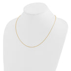 FJC Finejewelers 14 kt Yellow Gold Cable Adjustable Bright Cut Rolo Chain 22 Inches x 1.15 mm