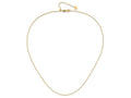 FJC Finejewelers 14 kt Yellow Gold Cable Adjustable Bright Cut Rolo Chain 22 Inches x 1.15 mm