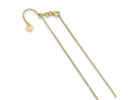 FJC Finejewelers 14 kt Yellow Gold Cable Adjustable Bright Cut Rolo Chain 30 Inches x 1.15 mm