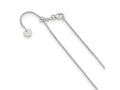 FJC Finejewelers 14 kt White Gold Adjustable Bright Cut Open Franco Chain 22 Inches x 1 mm