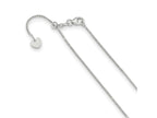 FJC Finejewelers 14 kt White Gold Adjustable Bright Cut Open Franco Chain 22 Inches x 1 mm