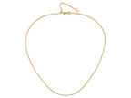 FJC Finejewelers 14 kt Yellow Gold Adjustable Bright Cut Open Franco Chain 22 Inches x 1 mm
