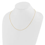 FJC Finejewelers 14 kt Yellow Gold Adjustable Bright Cut Cable Chain 22 Inches x 1.1 mm