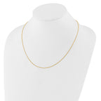 FJC Finejewelers 14 kt Yellow Gold Adjustable Bright Cut Cable Chain 22 Inches x 1.25 mm