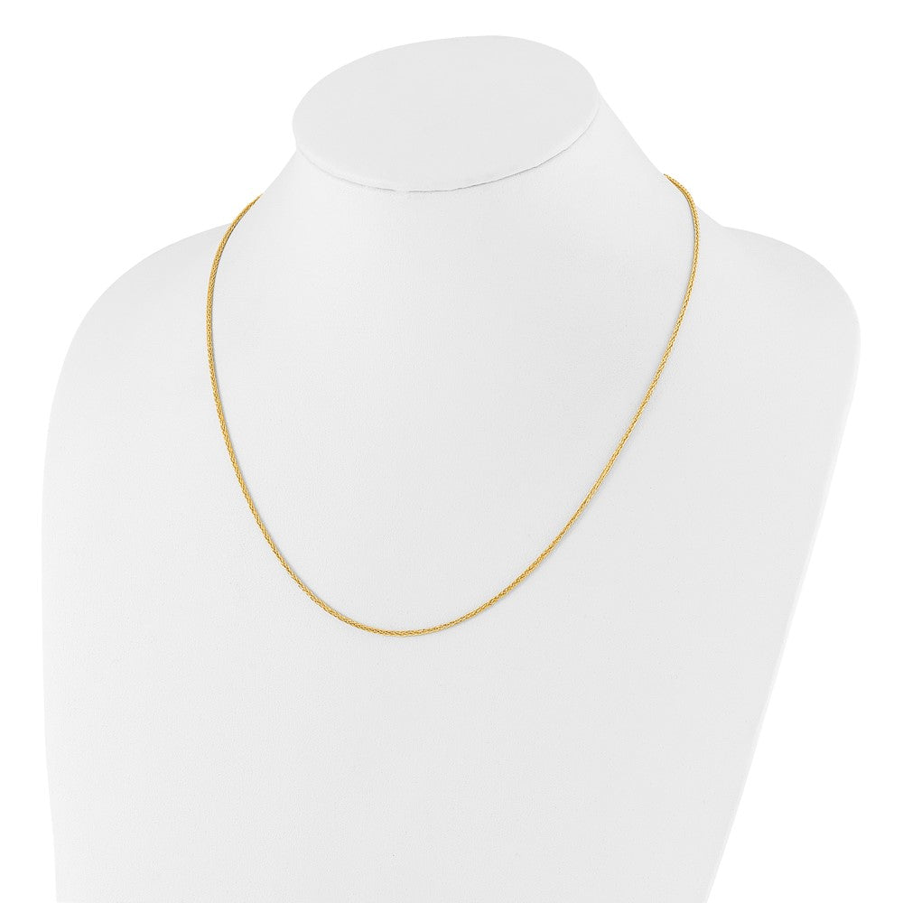 FJC Finejewelers 14 kt Yellow Gold Spiga Adjustable Wheat Chain 22 Inches x 1.5 mm