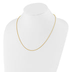 FJC Finejewelers 14 kt Yellow Gold Spiga Adjustable Wheat Chain 22 Inches x 1.5 mm