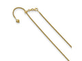 FJC Finejewelers 14 kt Yellow Gold Spiga Adjustable Wheat Chain 30 Inches x 1.5 mm