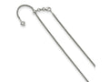 FJC Finejewelers 14 kt White Gold Spiga Adjustable Wheat Chain 22 Inches x 1.5 mm