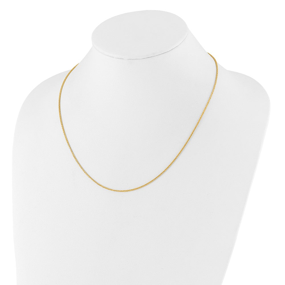 FJC Finejewelers 14 kt Yellow Gold Spiga Adjustable Bright Cut Wheat Chain 22 Inches x 1.3 mm